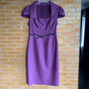 Black Halo Jacket sheath dress